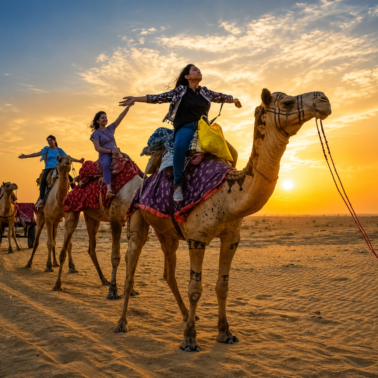 Camel Safari in Jaisalmer desert