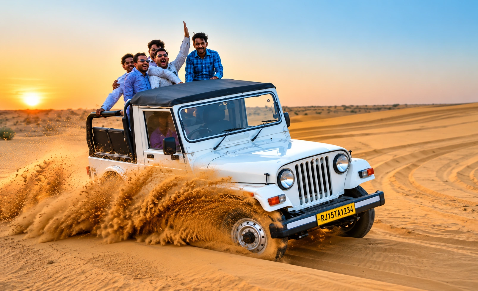 Jeep Safari in Jaisalmer desert