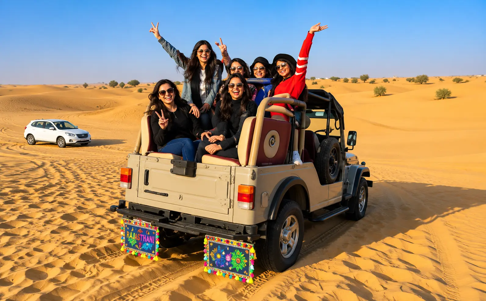 Parasailing in Jaisalmer desert